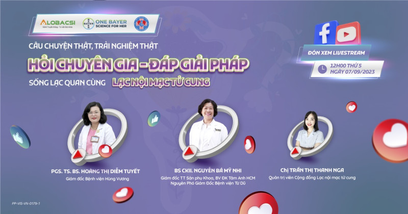 Hỏi chuyên gia - đáp giải pháp sống lạc quan cùng Lạc nội mạc tử cung với PGS.TS.BS Hoàng Thị Diễm Tuyết - Giám đốc Bệnh viện Hùng vương
BS.CK2 Nguyễn Bá Mỹ Nhi - Nguyên Phó Giám đốc Bệnh viện Từ Dũ