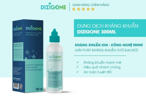 Dung dịch kháng khuẩn Dizigone - tái tạo, phục hồi tổn thương da vượt trội (300ml) Dung dịch kháng khuẩn Dizigone - tái tạo, phục hồi tổn thương da vượt trội (300ml)