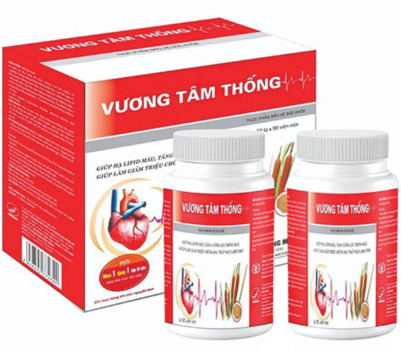 Vương Tâm Thống hỗ trợ bệnh mạch vành, hẹp hở van tim (Hộp 180 viên)