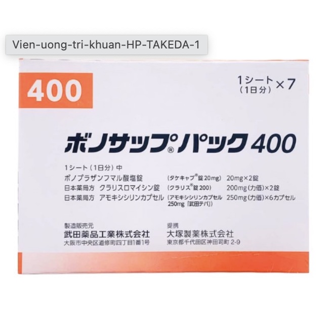 TAKEDA – Viên uống trị khuẩn HP dạ dày Lansup
