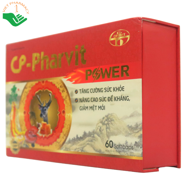 Viên uống CP-Pharvit Power giảm mệt mỏi (hộp 60 viên)