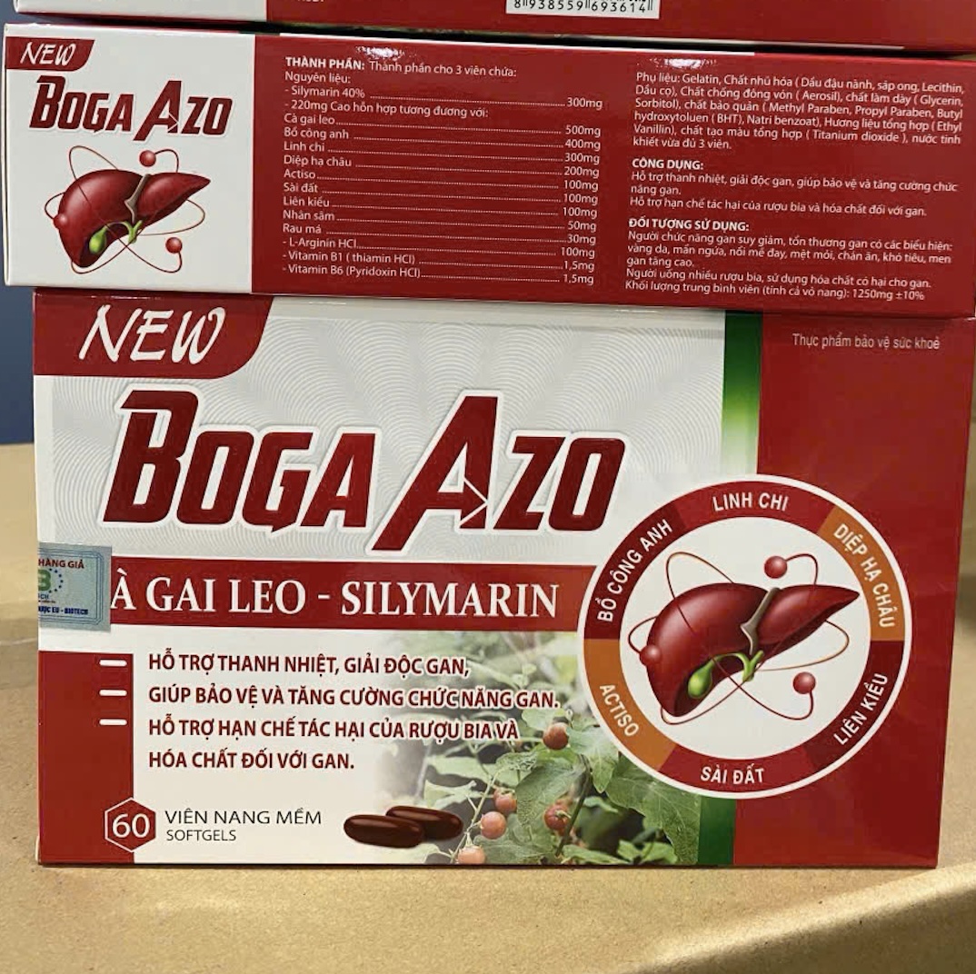 New Boga Azo (Cà Gai Leo - Silymarin) giải độc gan