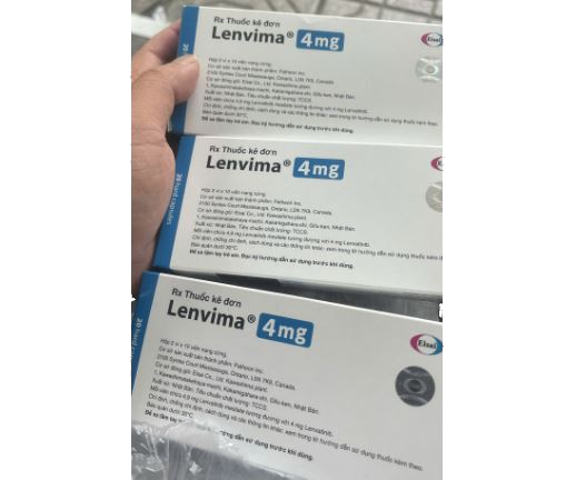 Thuốc Lenvima 4mg Eisai giúp điều trị ung thư (2 vỉ x 10 viên)